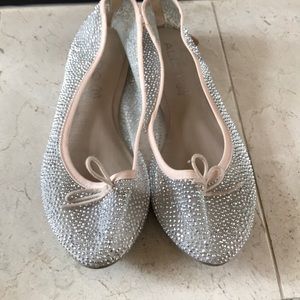 Aldo Embellished See Through Ballet Flats size 6